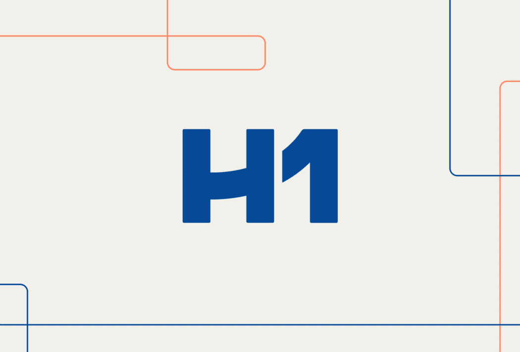 H1 logo and line graphics