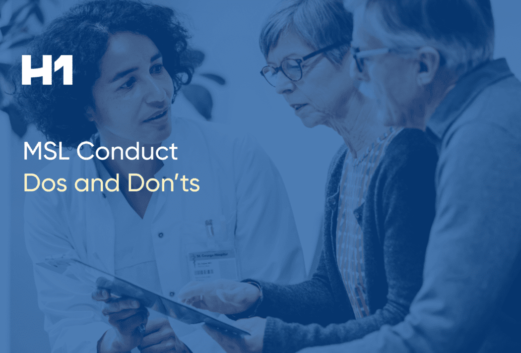 Female doctor speaking with older patients
