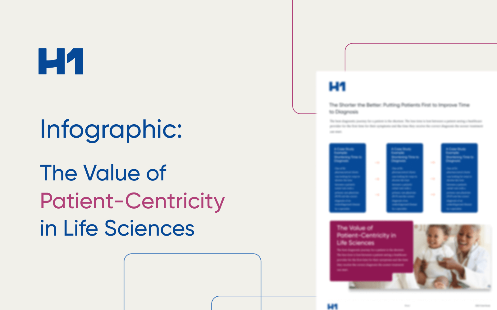 Graphic with blurred out infographic overlaid on top