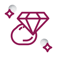 Diamond and rock