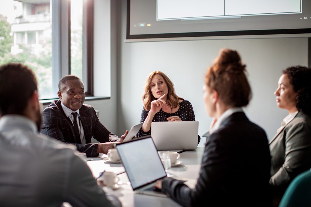 business people meeting in a conference room