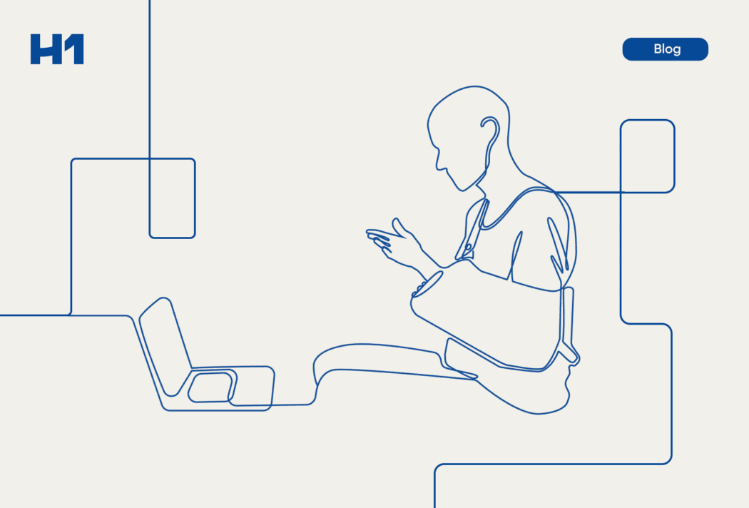 person interacting with computer