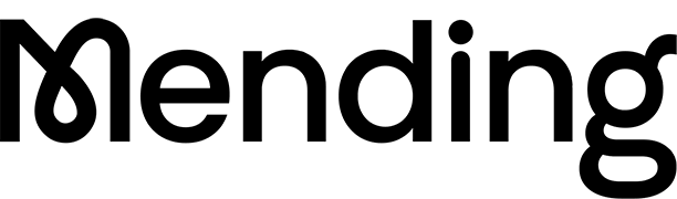 Mending logo black