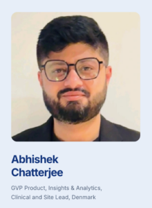 headshot, name and title of Abhishek Chatterjee